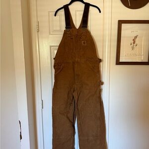 Carhartt Brown Work overalls